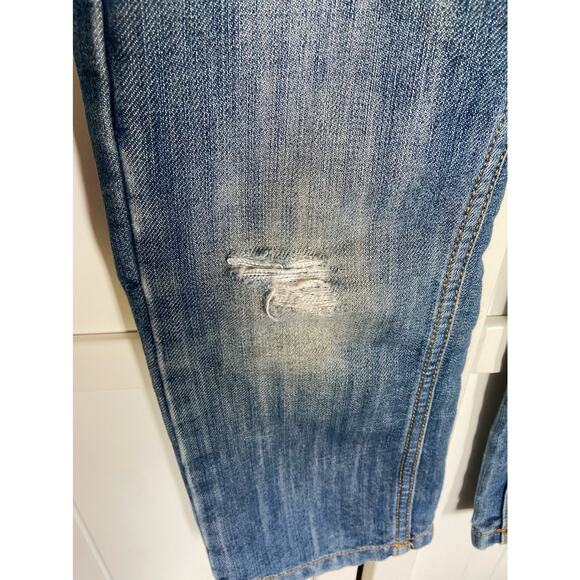 Tommy Hilfiger Boys Jeans Size 4 Blue Denim Distressed Cotton Blend Snap Pockets - Picture 7 of 8